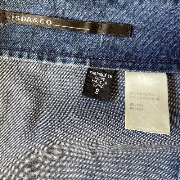 NWOT SDA&Co Tencel/cotton denim maxi skirt. Size 8 - Picture 3 of 5